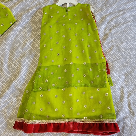 Pakistani/indian outfit - toddler girl 2T or 3T - size 18 - Picture 5 of 11
